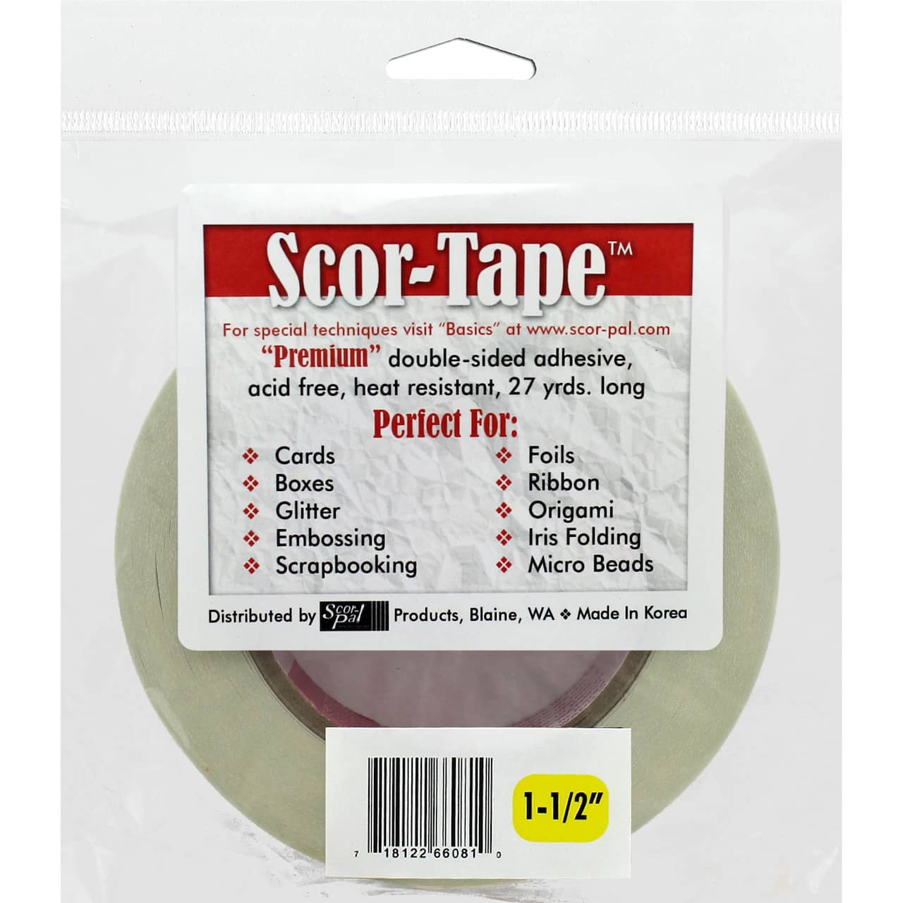 Scor-Pal® Scor-Tape™ Double-Sided Adhesive